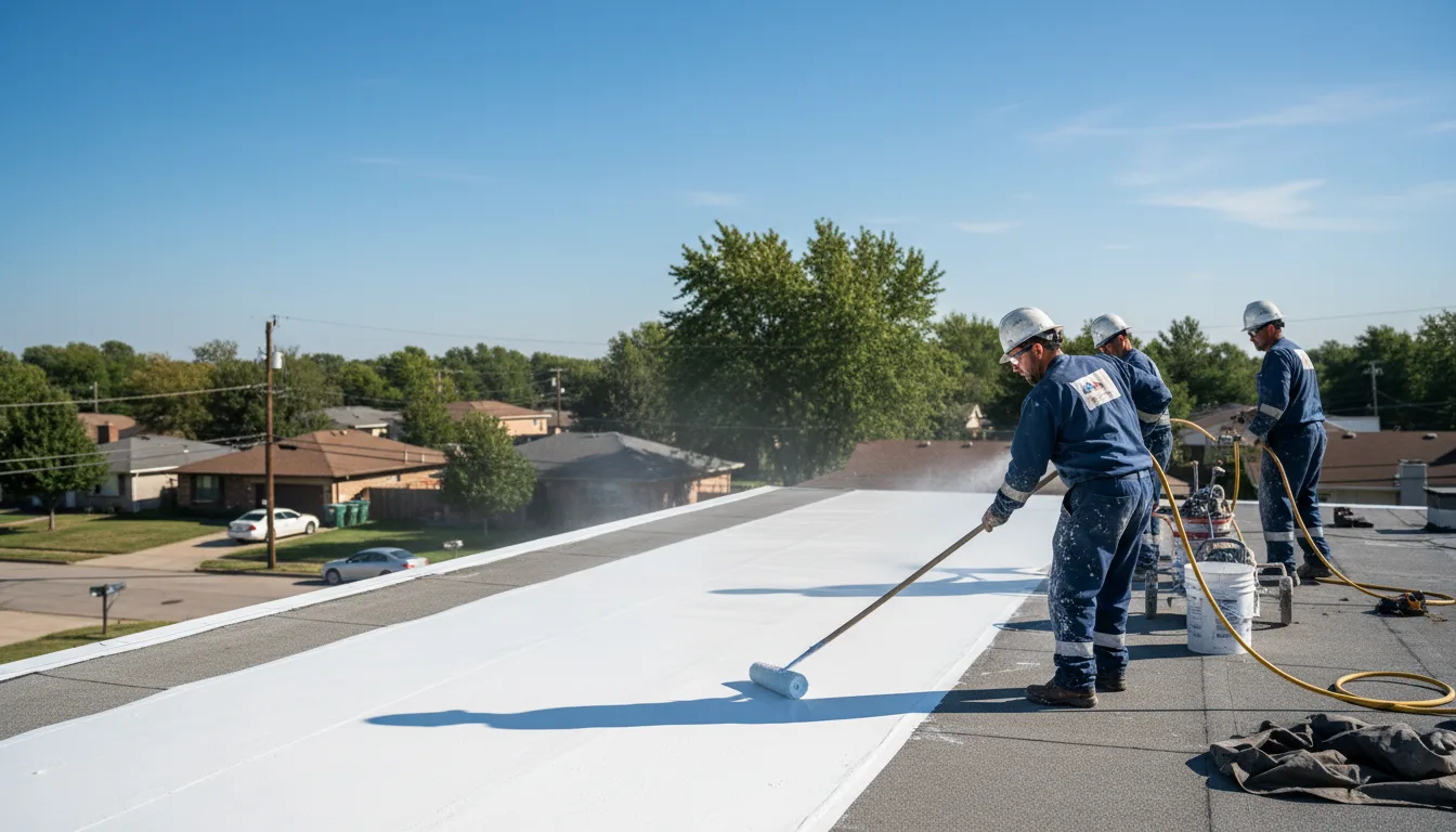 Commercial roof coating in Luling, TX near me
